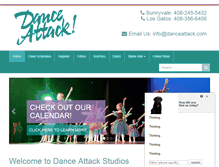 Tablet Screenshot of danceattack.com